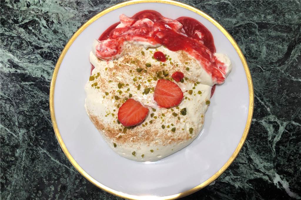 Restaurant Wetterkamp im Check: Wild und Fisch schmecken auch zu Hause Zur Nachspeise: Erdbeer-Marcarpone-Creme