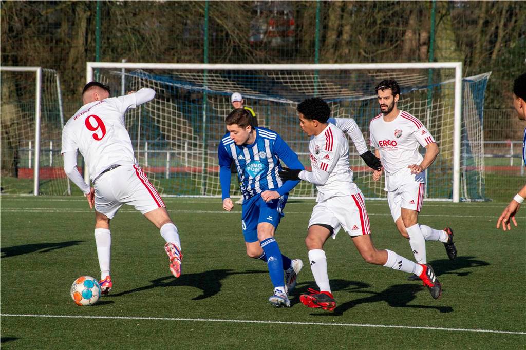 Ein Bild vom 2:2-Remis des ETuS Haltern gegen den SV Vestia Disteln II.