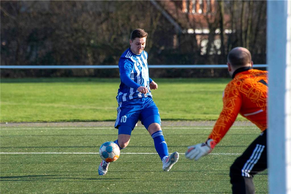 Ein Bild vom 2:2-Remis des ETuS Haltern gegen den SV Vestia Disteln II.