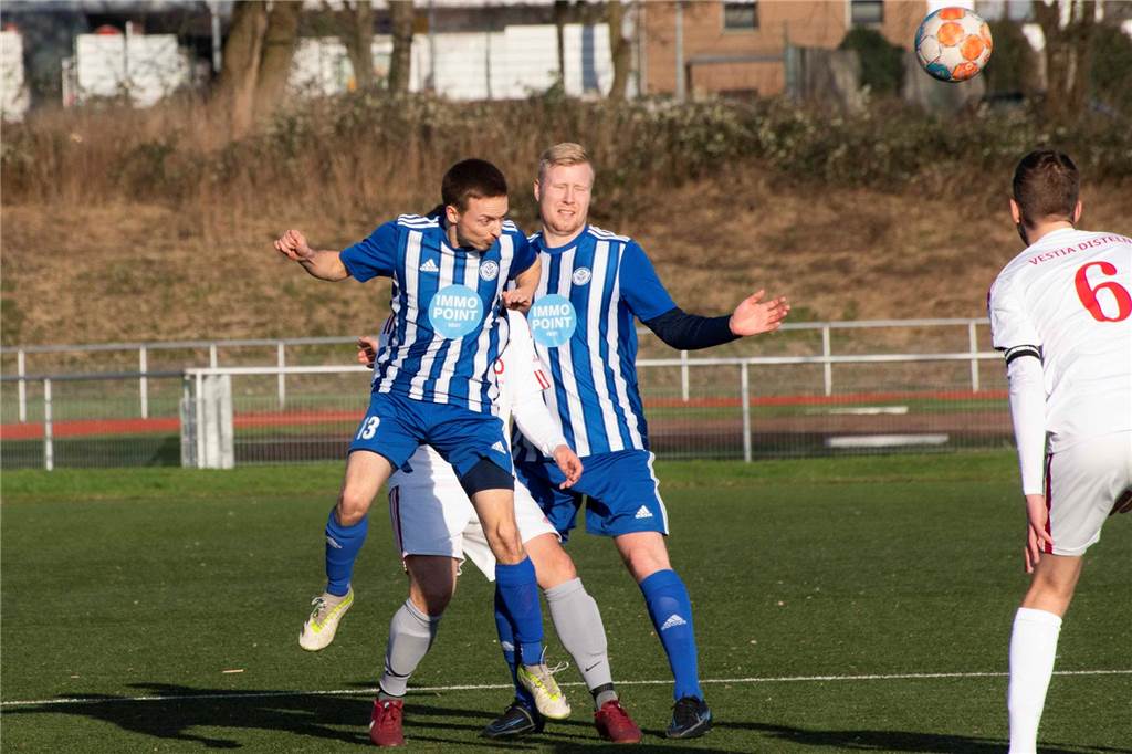 Ein Bild vom 2:2-Remis des ETuS Haltern gegen den SV Vestia Disteln II.
