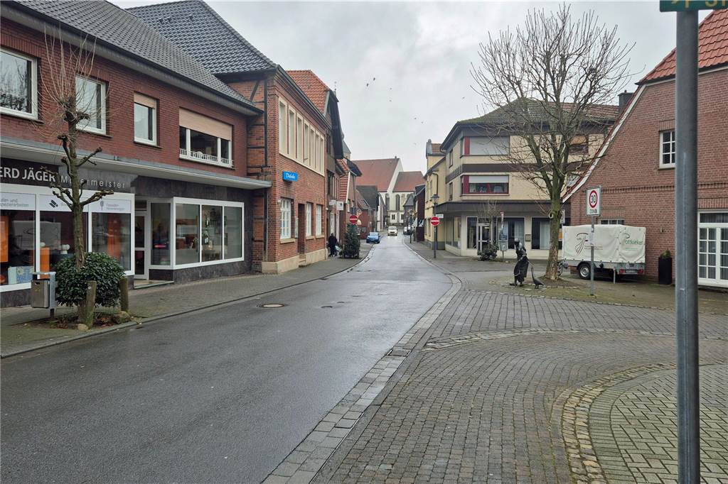 Blick auf die Südstraße in Herbern.