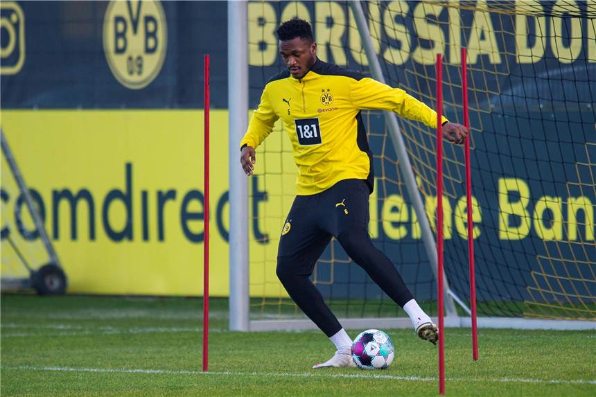 BVB-Rückkehrer Zagadou: „Die Einstellung hat sich geändert“ Zurück auf dem Trainingsplatz: BVB-Abwehrspieler Dan-Axel Zagadou.