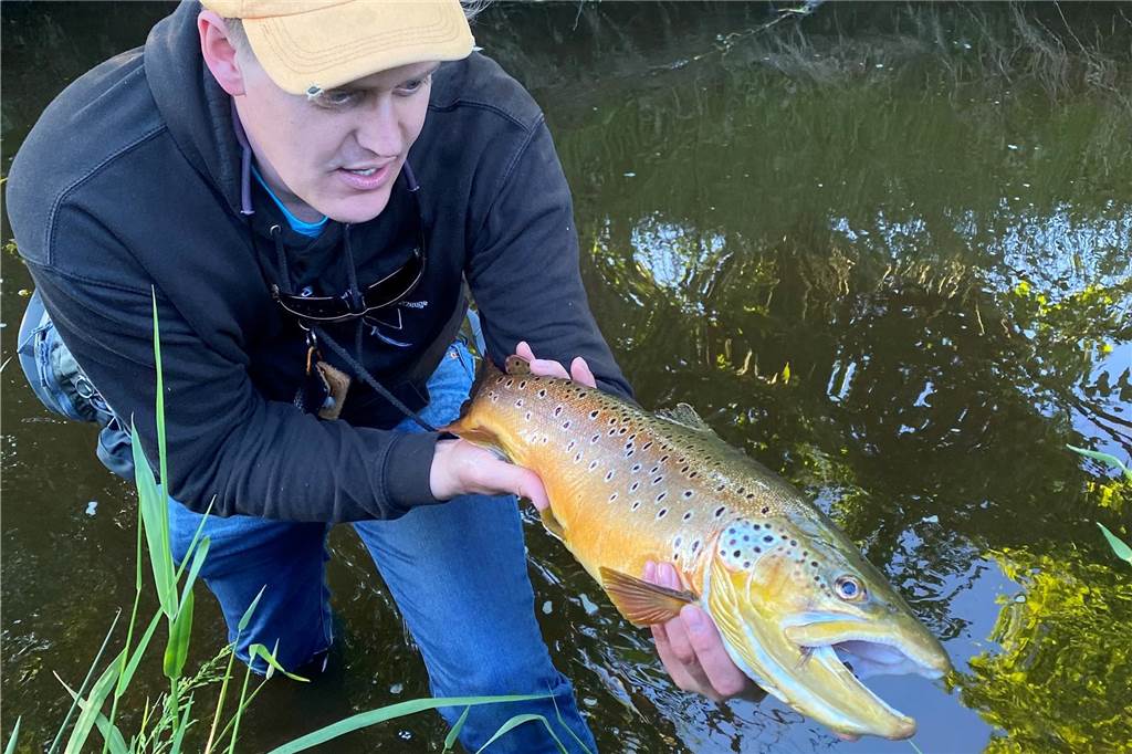 Wilmers mit einem Fisch