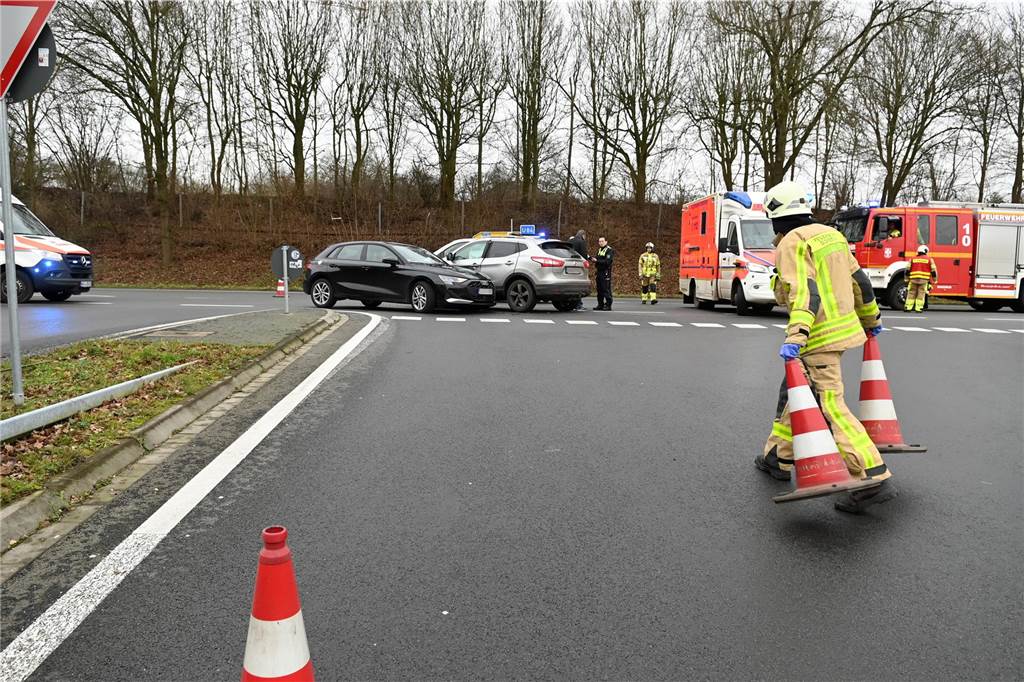 Unfall an der A31 in Dorsten Zusammenstoß in Dorsten.