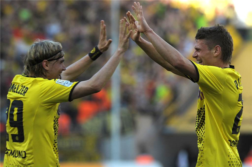 Anekdoten einer BVB-Legende: 09 Geschichten über Marcel Schmelzer Zwei BVB-Legenden: Marcel Schmelzer (l.) und Lukasz Piszczek.