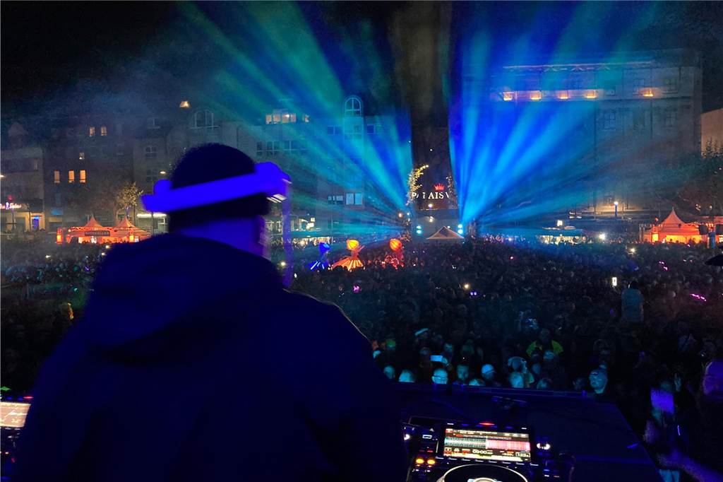 Bühnen im Moselbachpark auf dem Waltroper Parkfest.