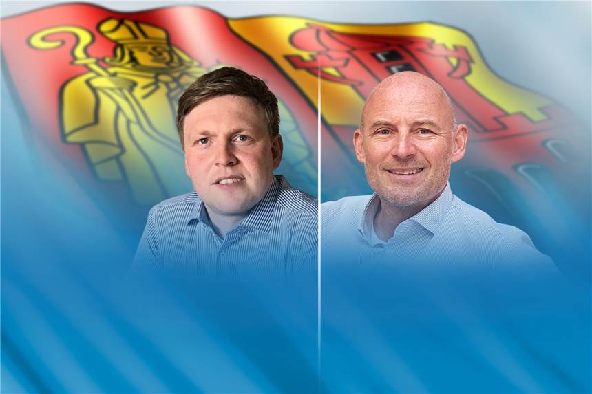 Jetzt anmelden: Podiumsdiskussion mit den Bürgermeisterkandidaten Zwei Kandidaten treten am 13. September bei der Kommunalwahl an und wollen Bürgermeister von Heek werden.