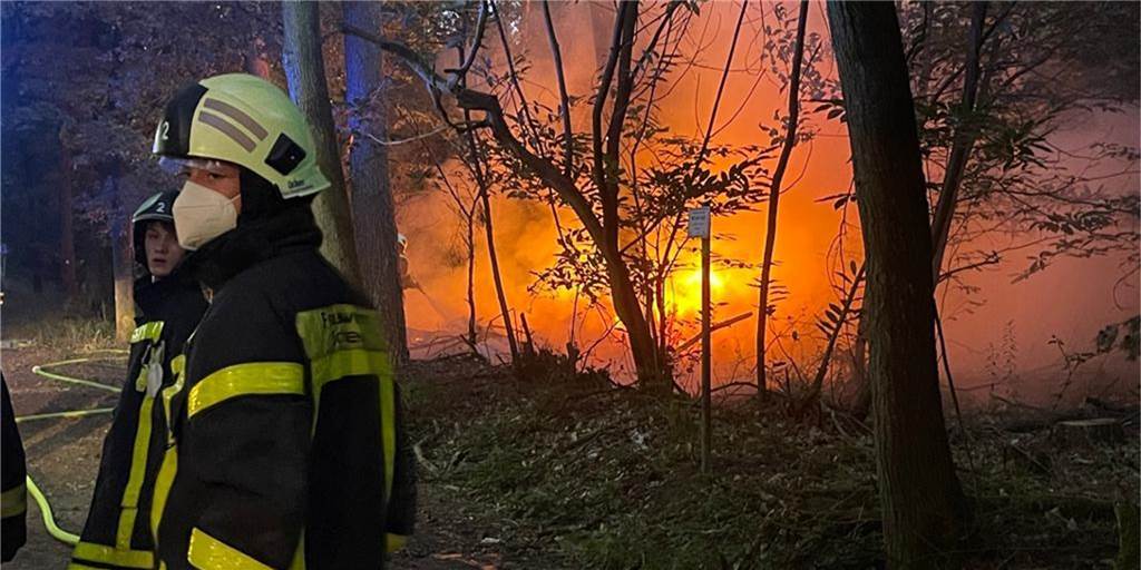 Wieder zwei Brände: Feuerteufel in Wulfen unterwegs? Feuerwehr im Waldstück