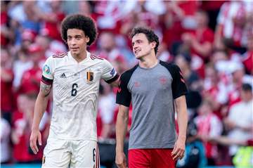 Zwei von elf Borussen bei der EM: Axel Witsel für Belgien und Thomas Delaney für Dänemark.