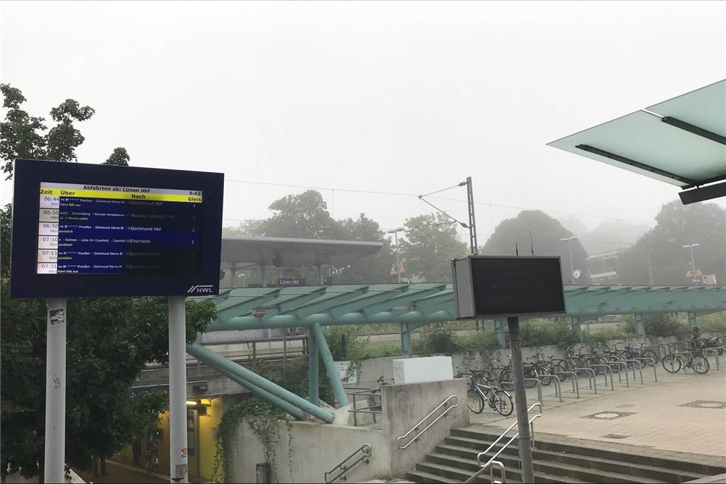 Bahn-Streik: Entspannte Lage am Mittwochmorgen in Lünen Zwei von sechs Zügen fielen am Mittwochmorgen in Lünen aus.