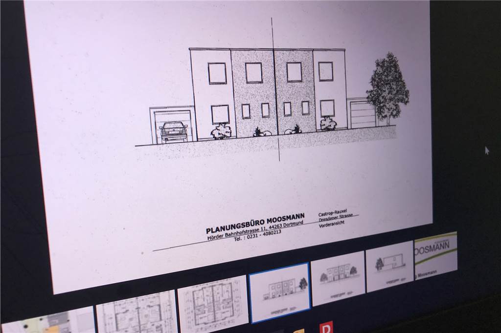 Am Bärenplatz in Deininghausen soll noch in diesem Jahr gebaut werden Zweistöckige Doppelhaushälften sollen in Deininghausen entstehen. Sie haben 105 Quadratmeter Wohnfläche.