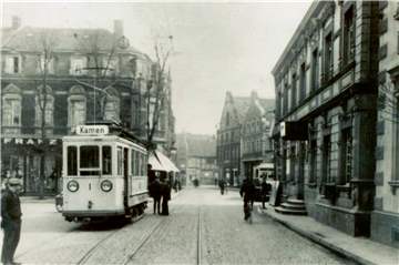 Zwischen Unna und dem Werner Marktplatz pendelte viele Jahre eine Bahn.